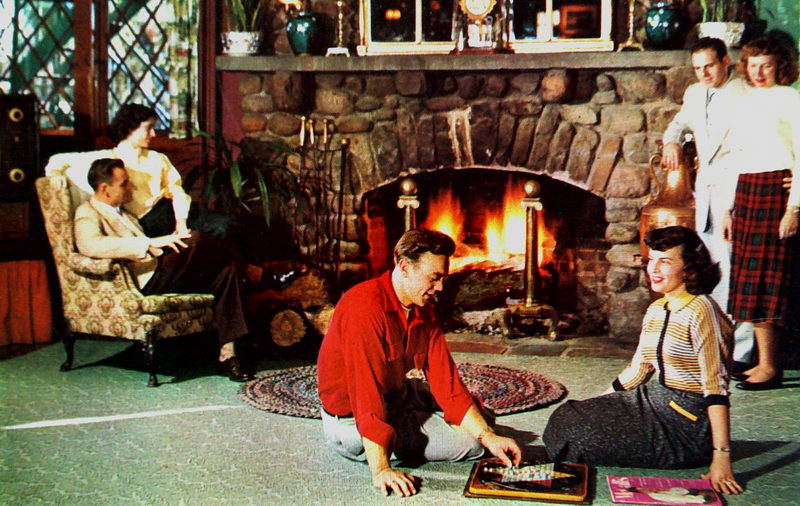 Stricklands Mountain Inn and Cottages - Vintage Postcard (newer photo)